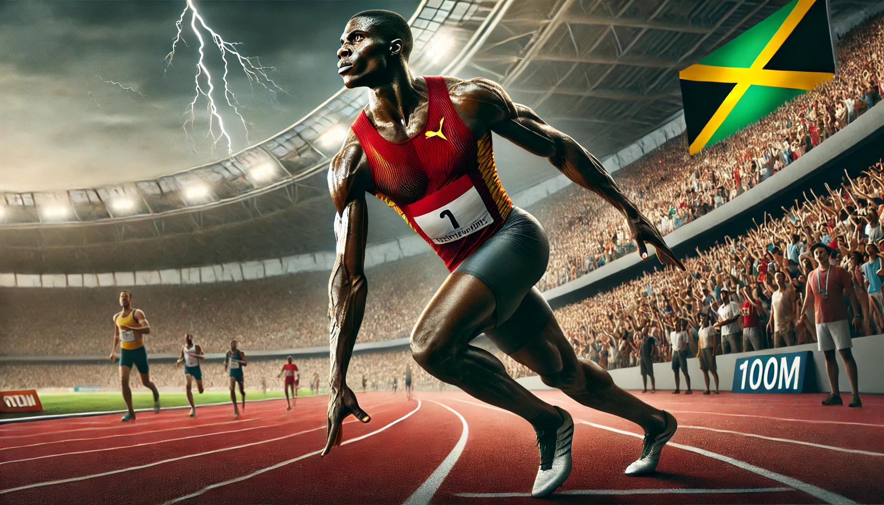 Usain Bolt inspired sprint image
